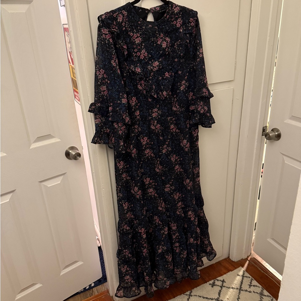 Floral Navy BoHo Dress